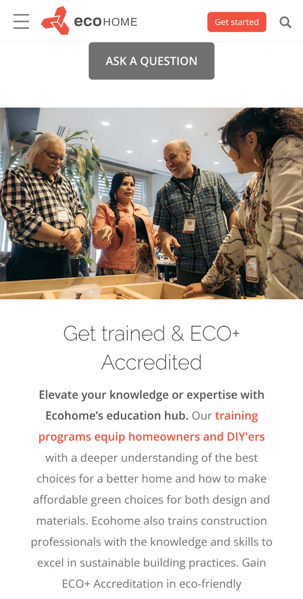 Ecohome member benefits on how to get ECO+ accredited
